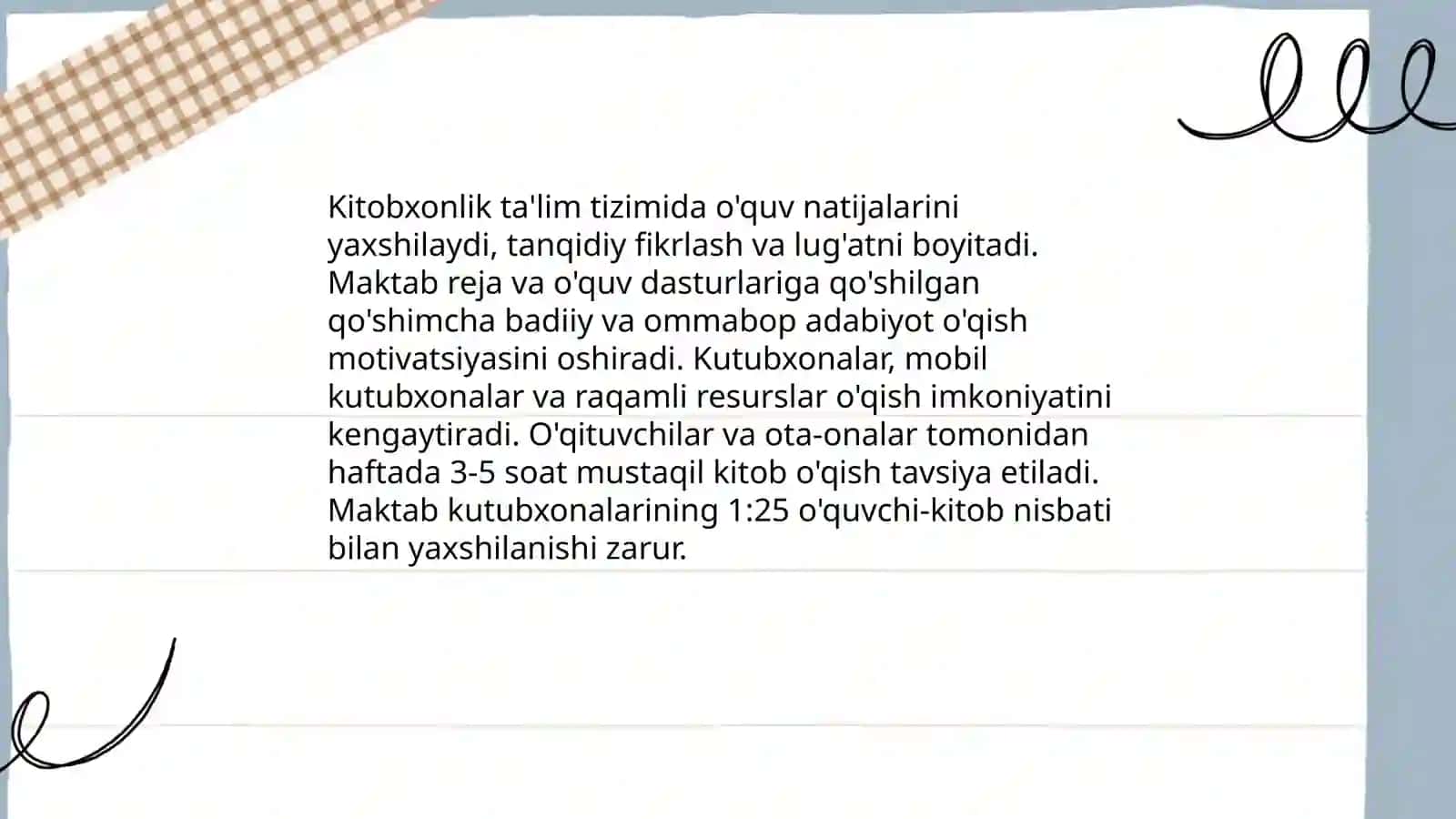 Kitoblarning madaniy ahamiyati 4
