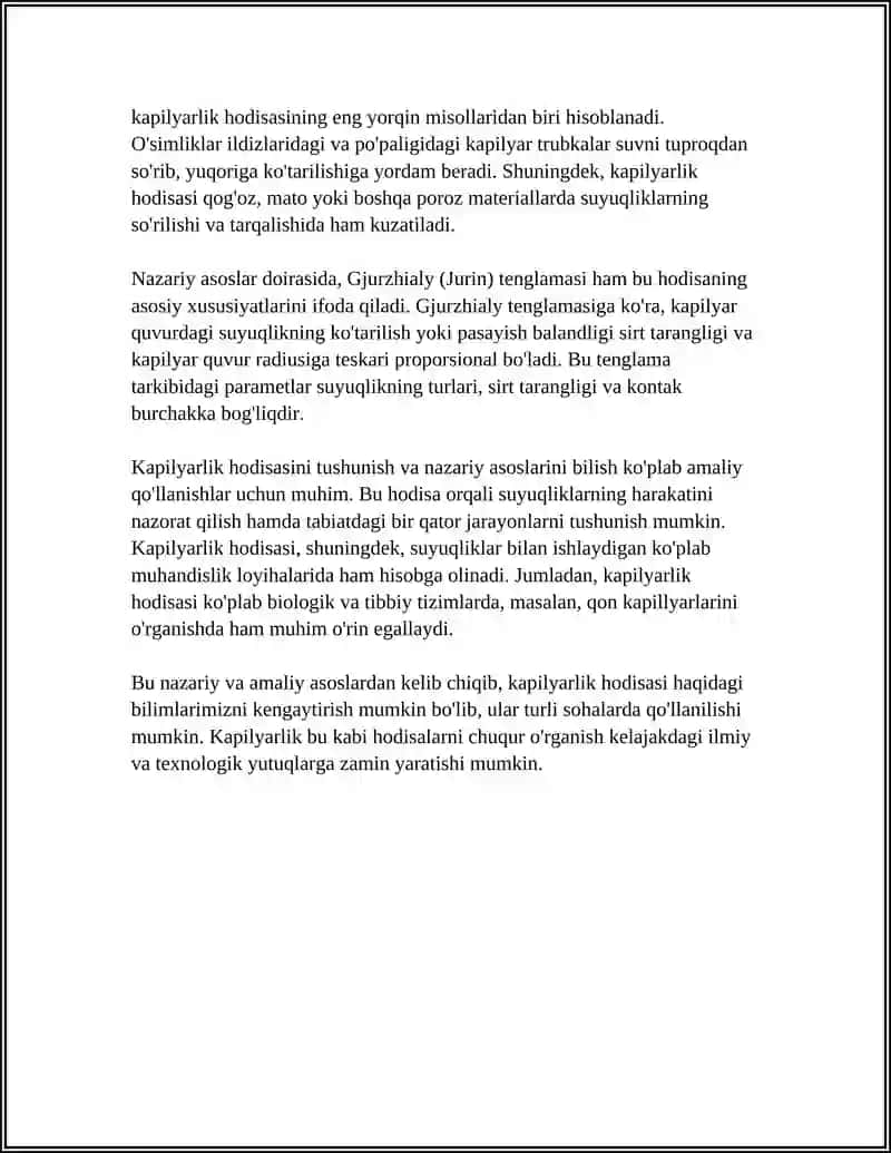 Kapilyarlik Hodisasi 4