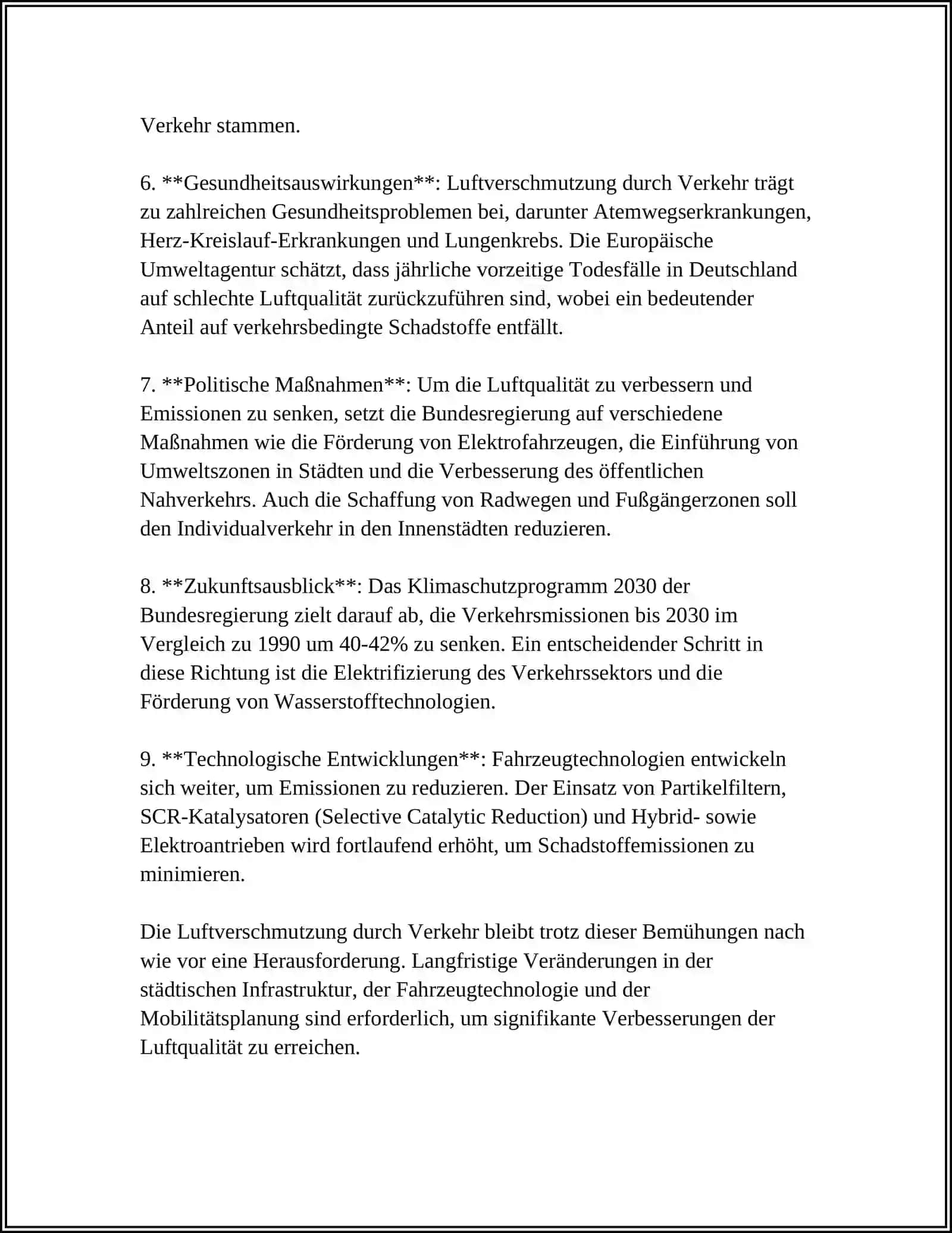 Luftverschmutzung durch Verkehr 4