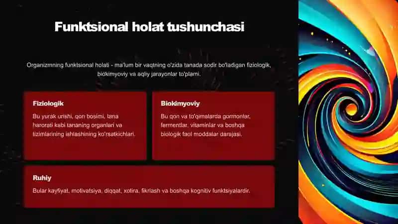 Organizmning funksional holatlari 4