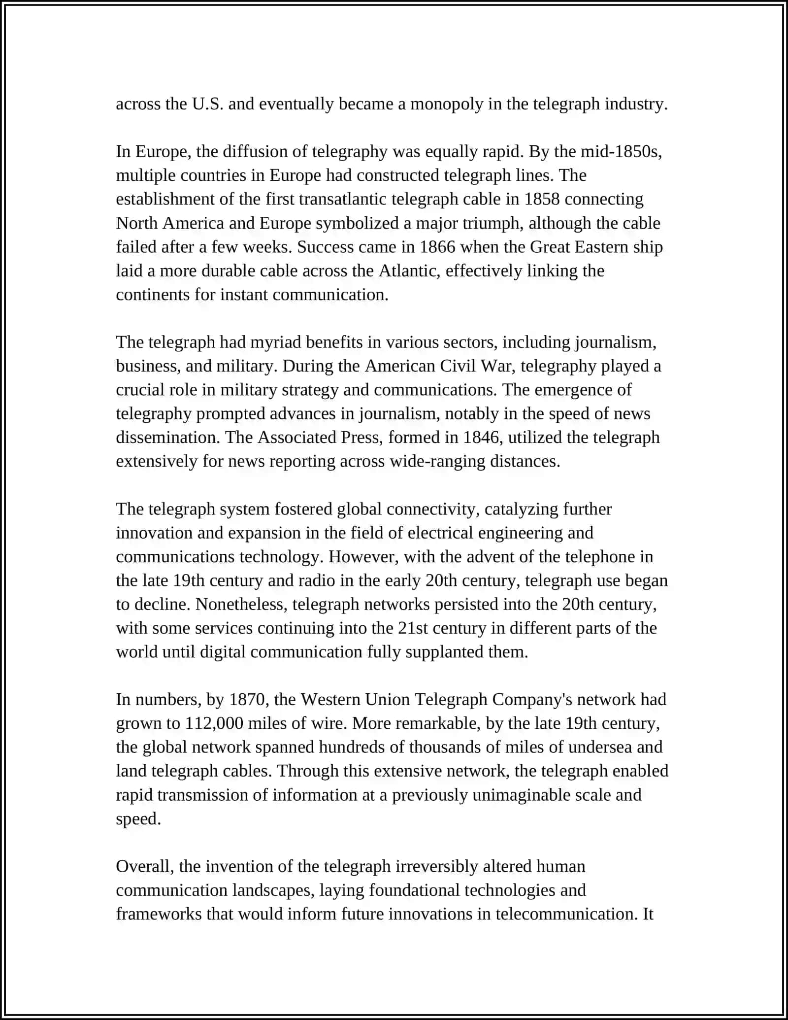Telgrafning yaratilishi tarixi (History of Telephone Invention) 4