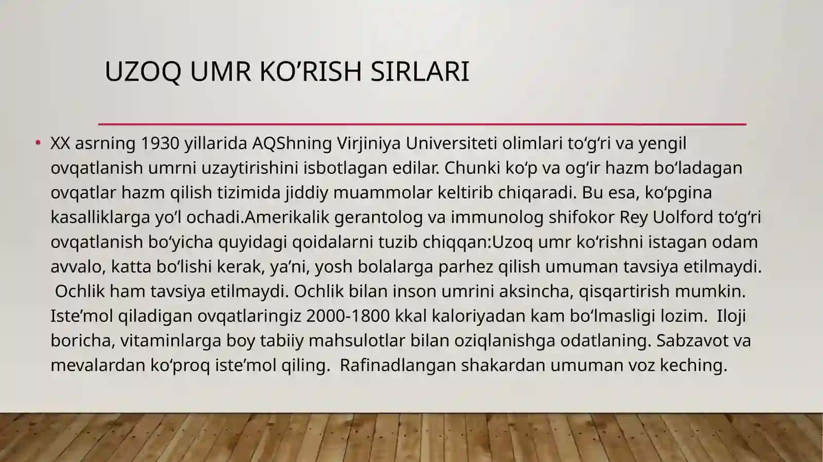 UZOQ UMR KO’RISH MUAMMOLARI 4