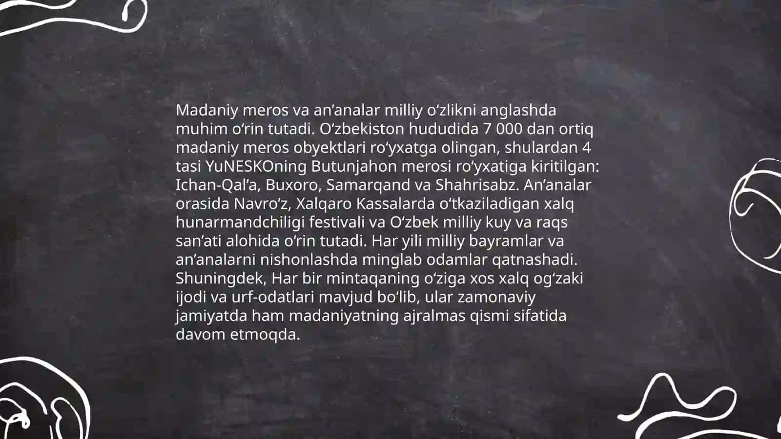 Etnologik materiallar yigʻish va tahlillar Suvonova Guliston 4