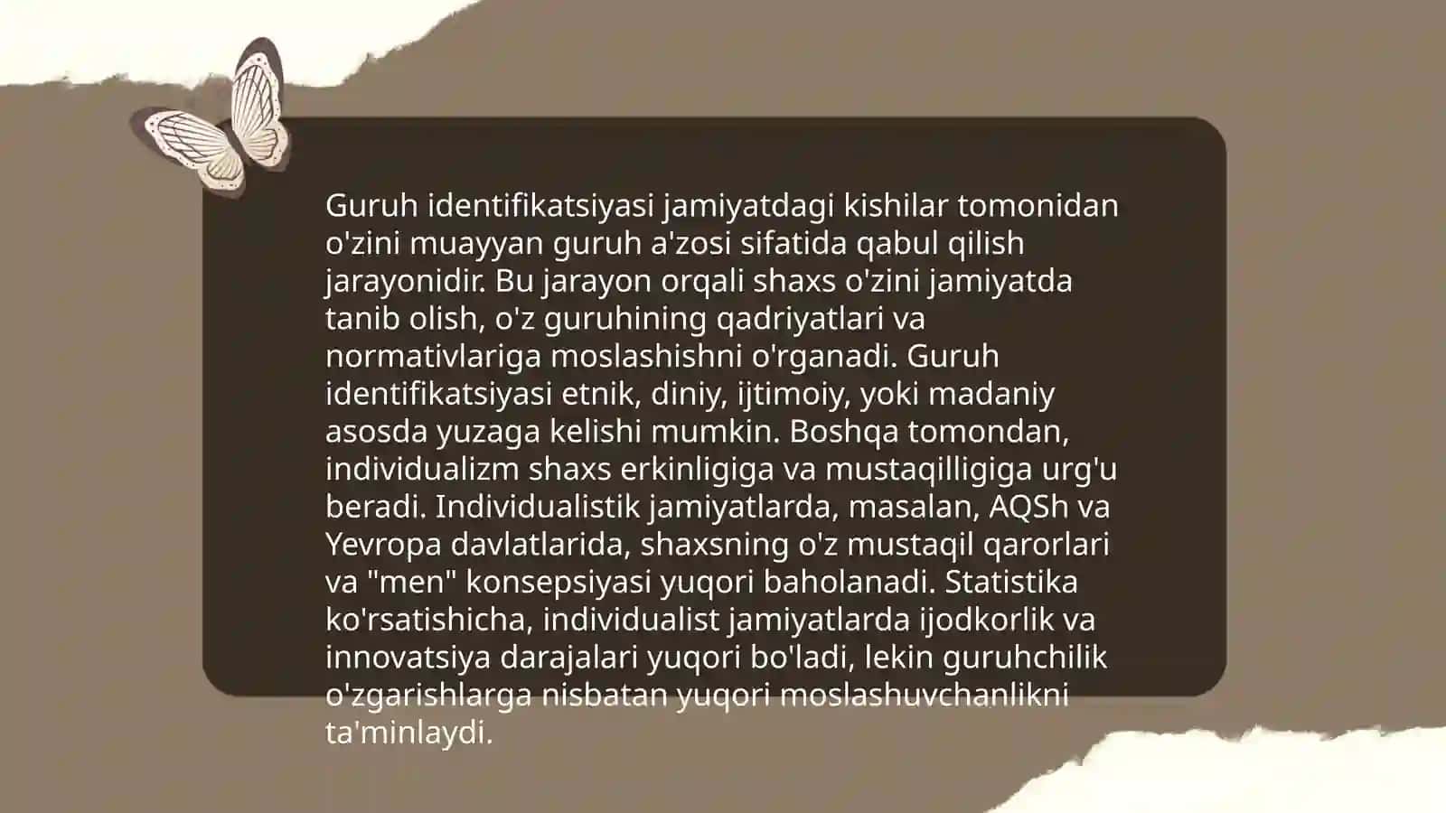Katta ijtimoiy guruhlar psixologiyasi 4
