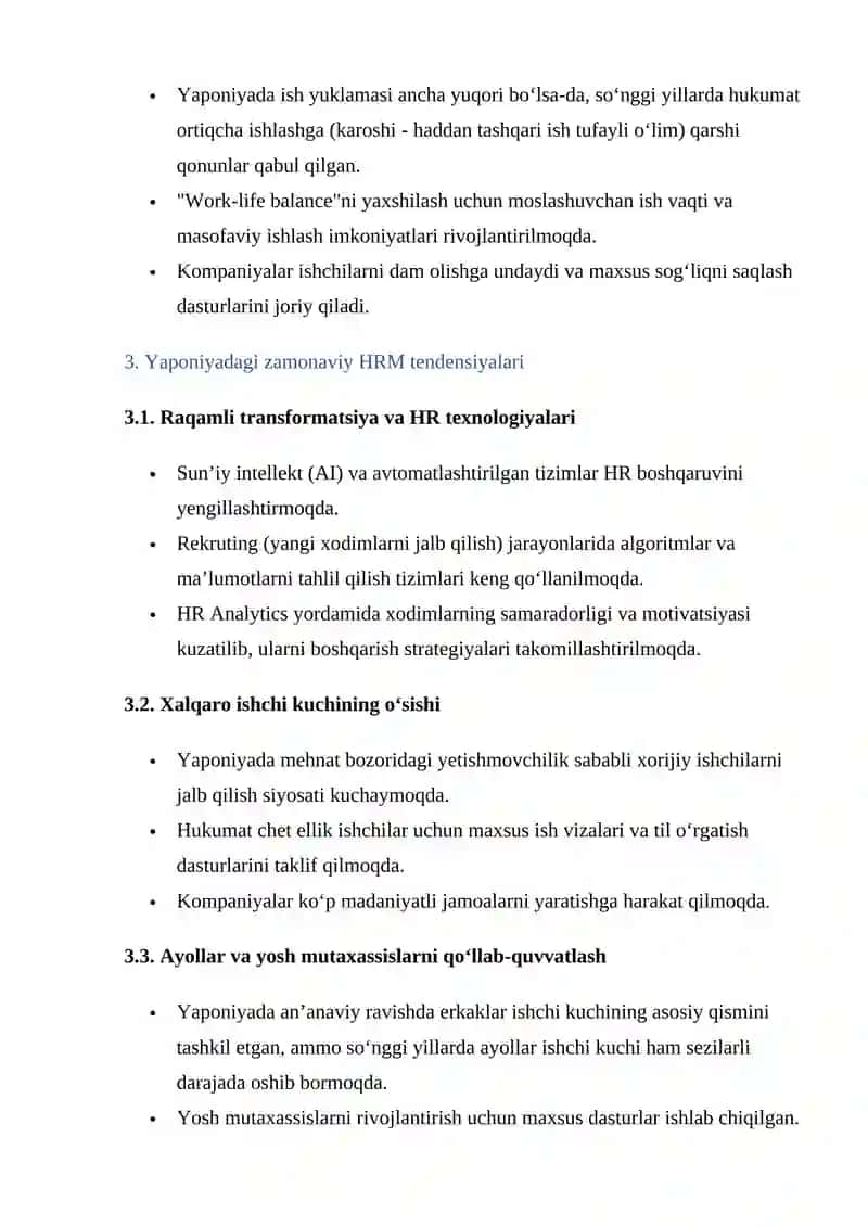 Yaponiyada inson resurslari 4