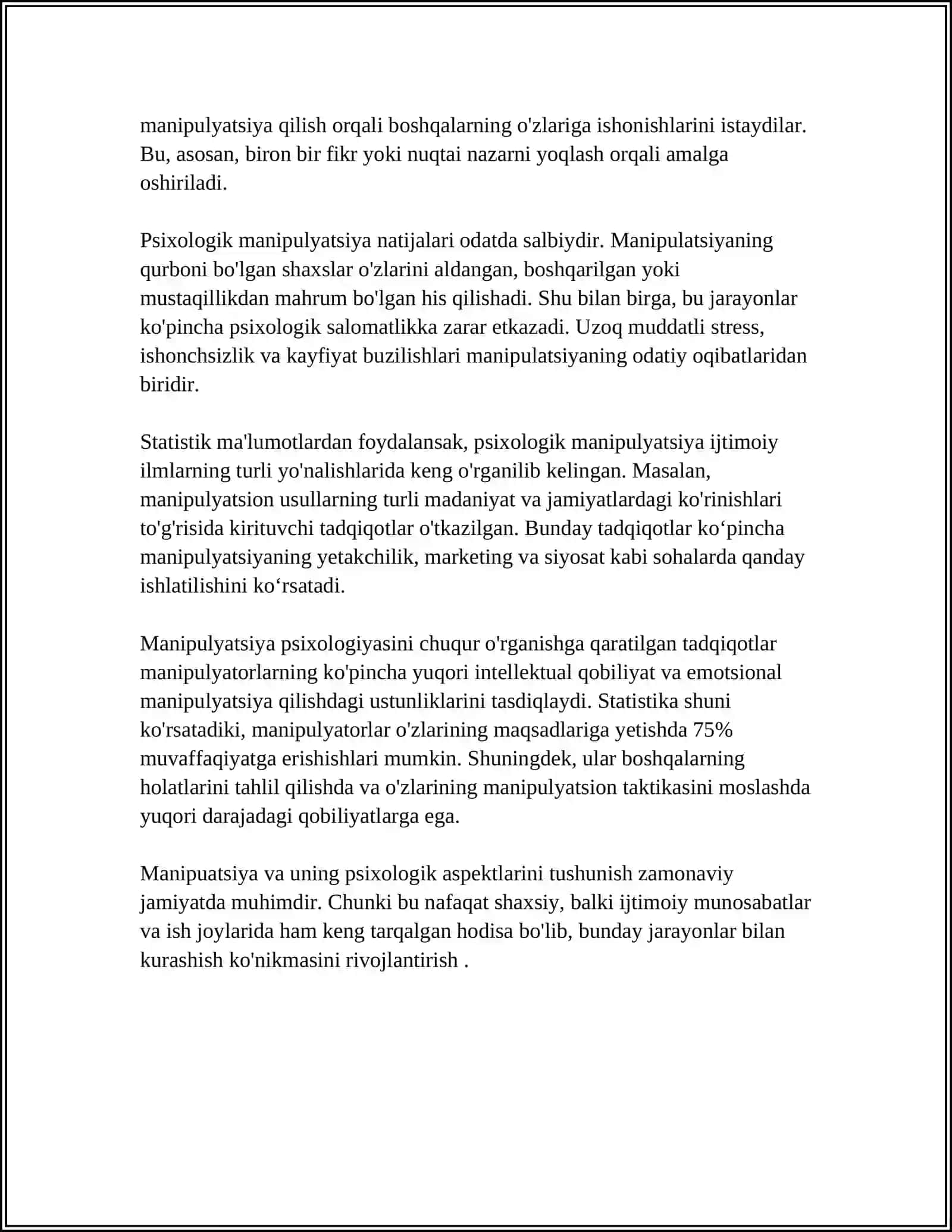 TAʼSIR PSIXOLOGIYADA MANIPULYATSIYA 4