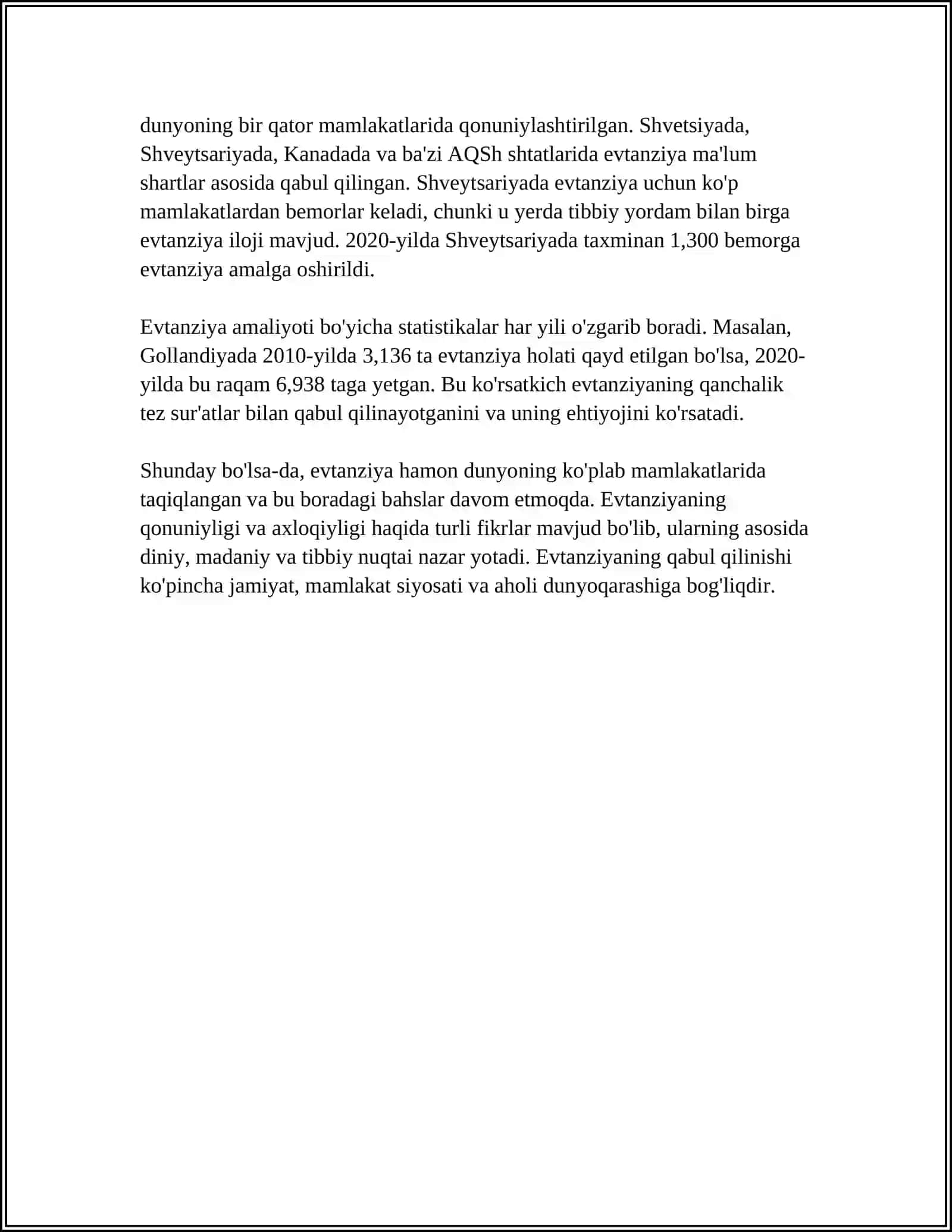 EVTANASIYA MUAMMOLARI 4
