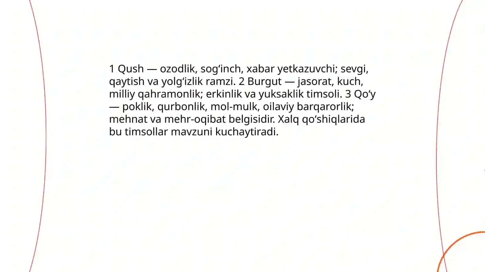 Xalq qoʻshiqlaridagi timsollar 4