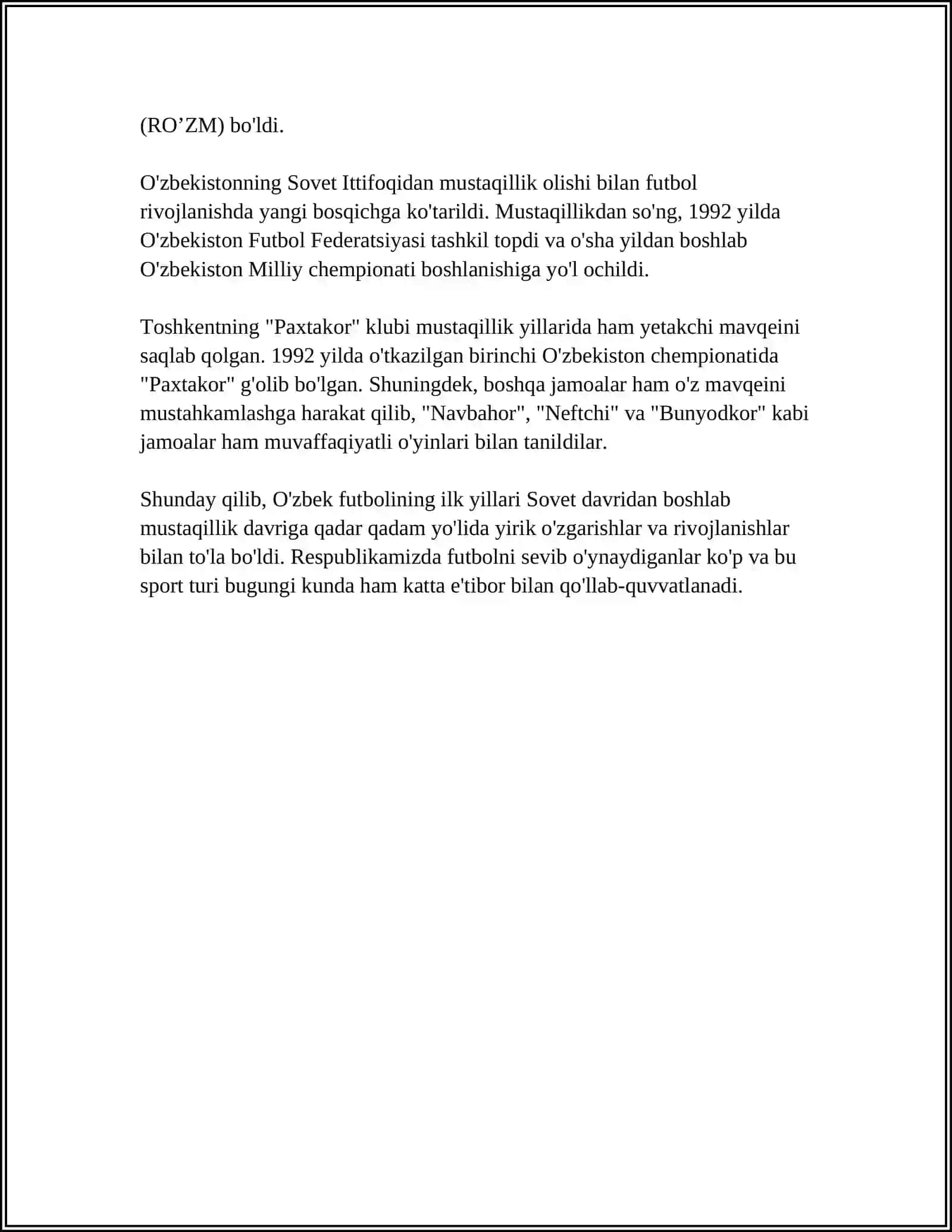OZBEK FUTBOLINING RIVOJLANISH TARIXI 4