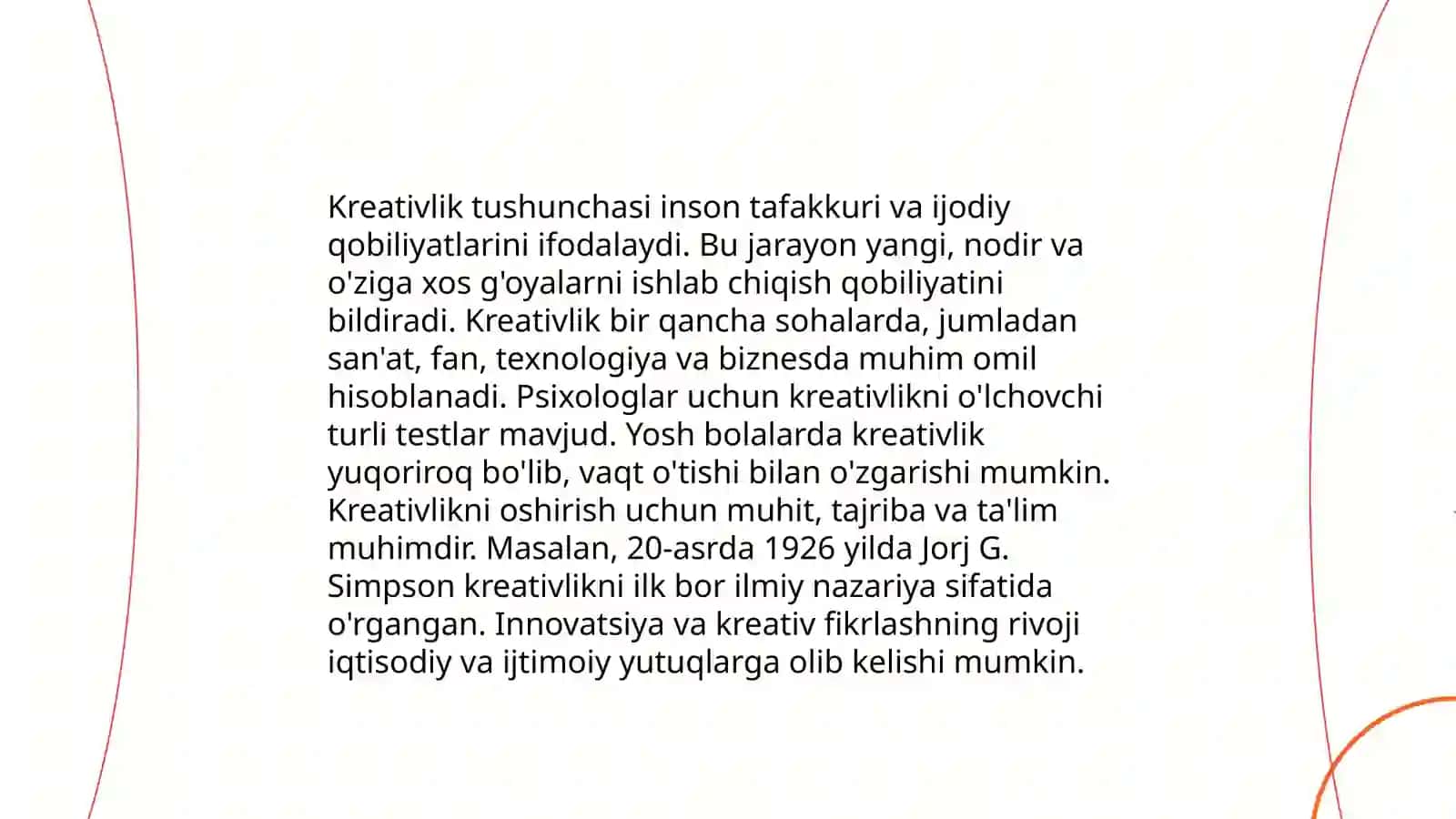 Intellekt va kreativlik nazariyasi 4