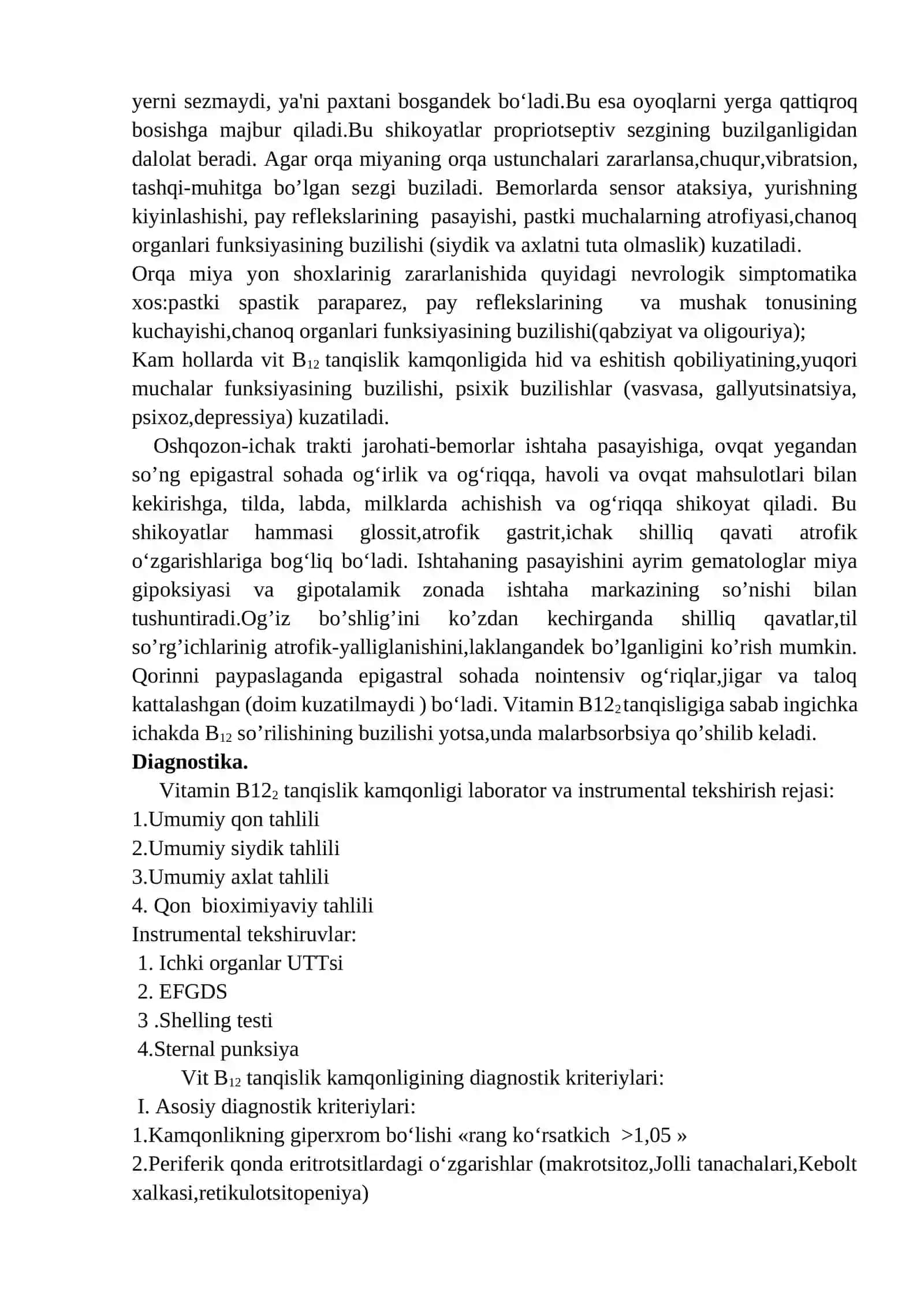 Megaloblast anemiyalar. Aplastik anemiya 4