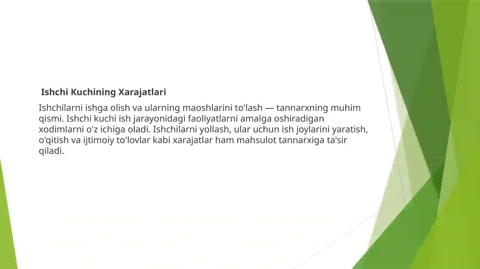 Korxonalardamahsulot tannarxi 4