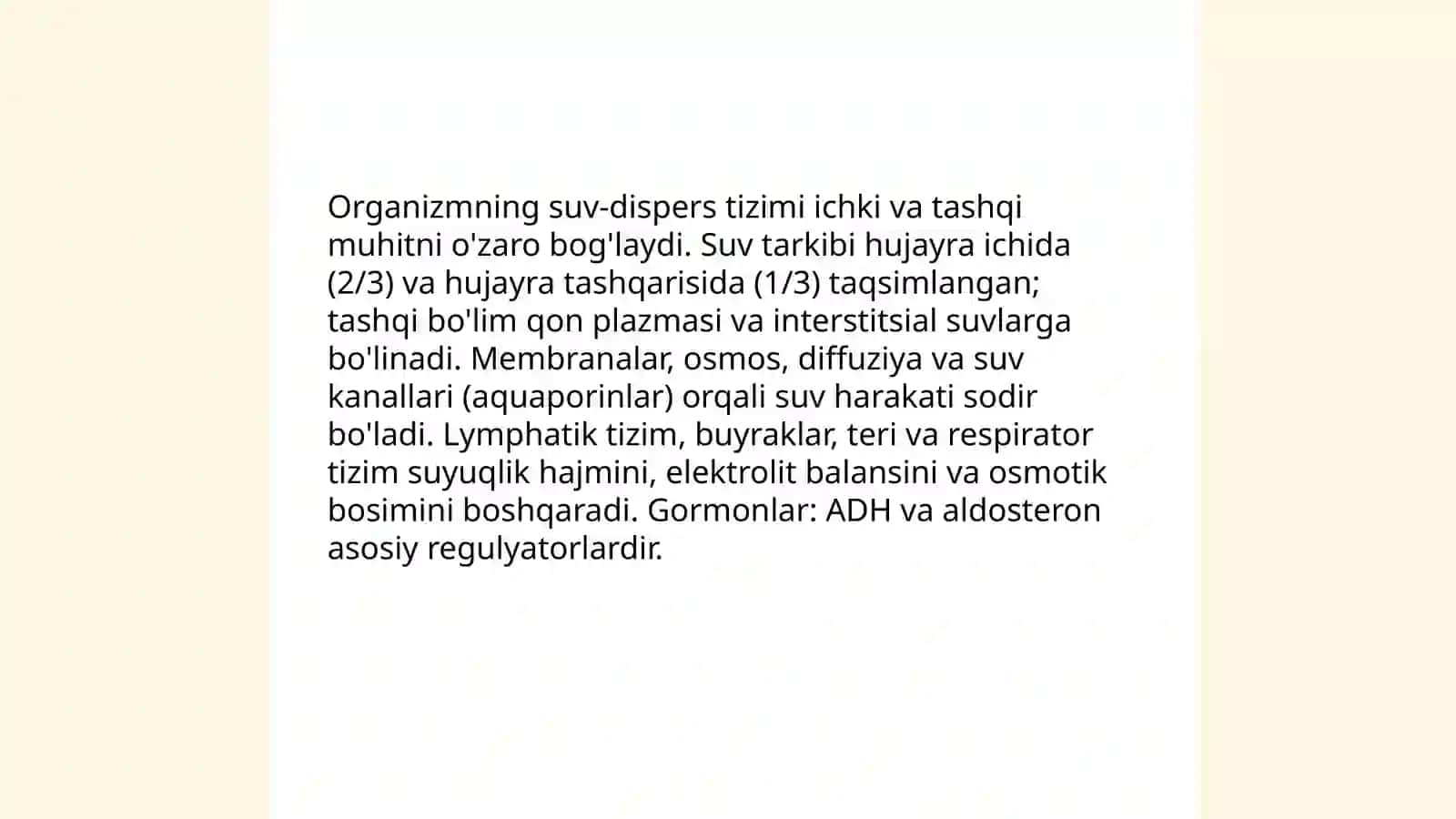 Organizmning suv-dispers sistemasi 4