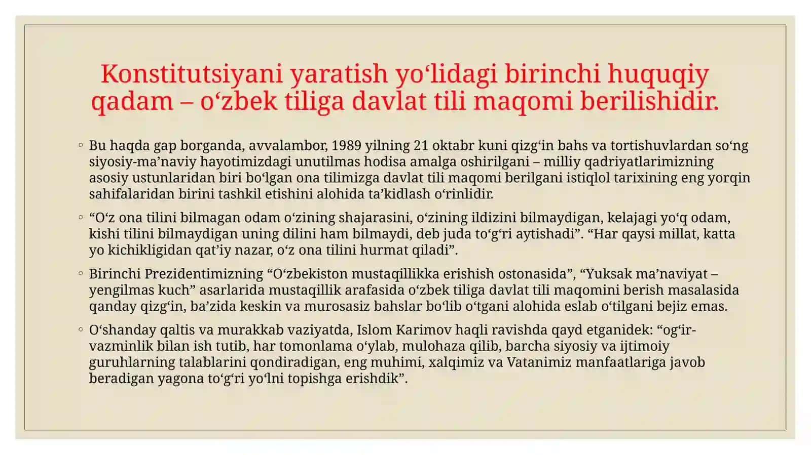 Yangi O’zbekistonning yangi Konstitutsiyasi 4