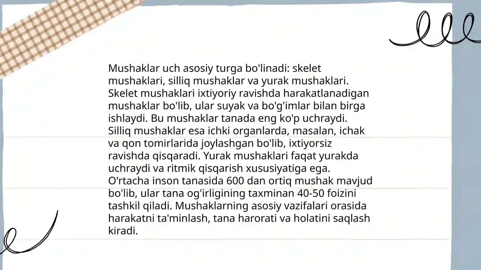 Muskullarning ishi 4