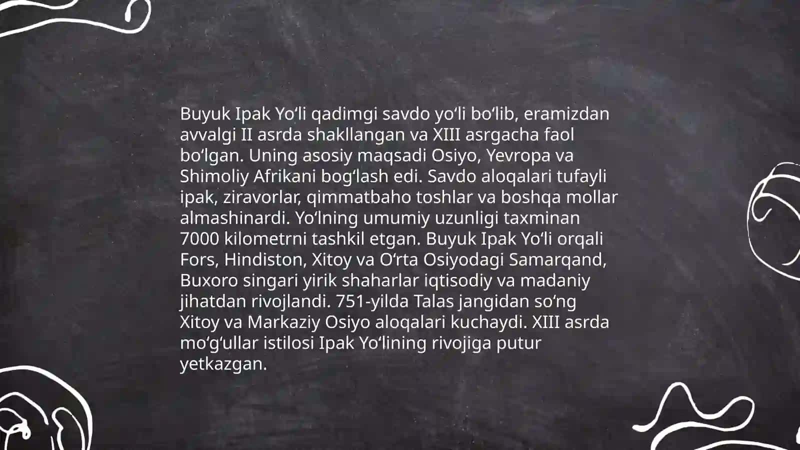 Buyuk Ipak yo‘lining shakllanish tarixi 4