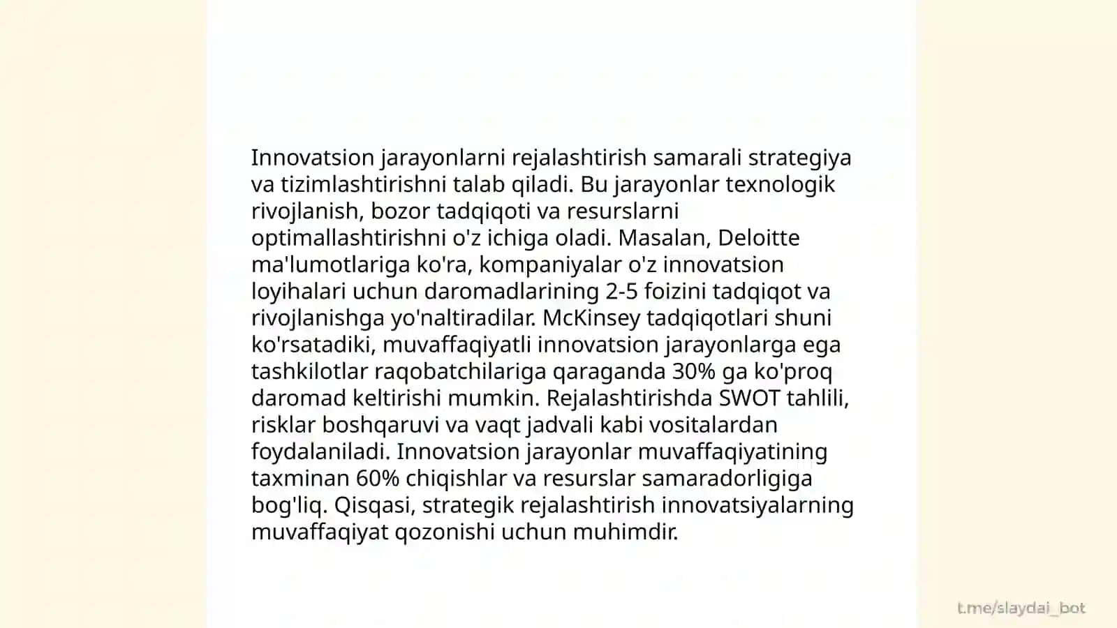 Yangiliklarni boshqarish strategiyalari 4