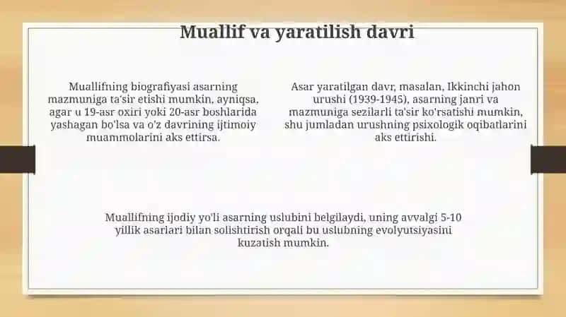 Asarlar haqida umumiy ma'lumot 4
