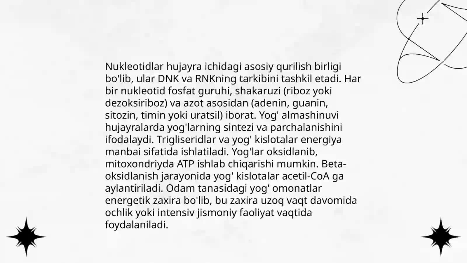 Nukleotid va uglevod almashinuvi 4