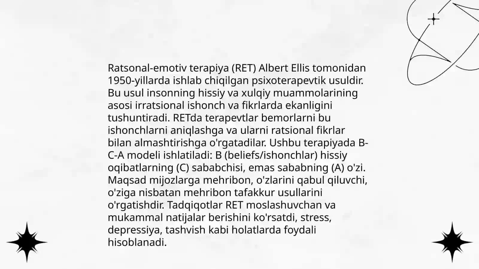 Albert Ellisning xulq ratsional-emotiv terapiyasi 4