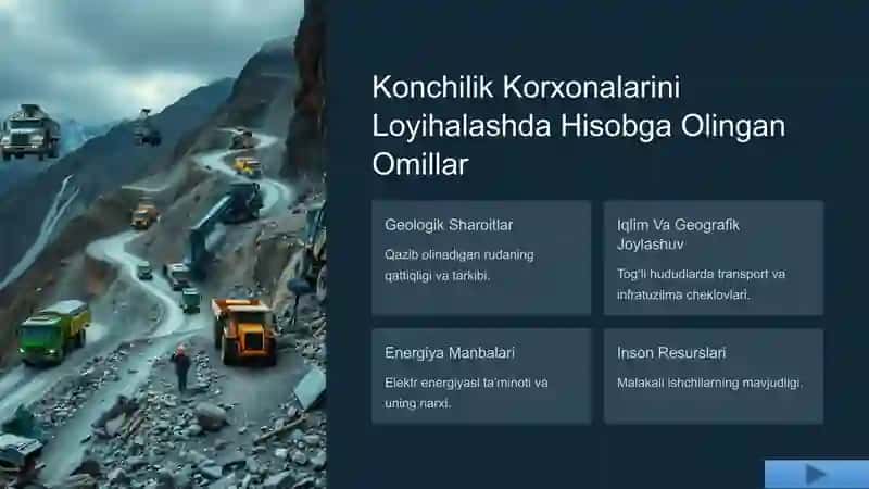 Konchilik Korxonalarini Loyihalash 4