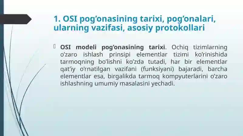 OSI etalon modeli 4