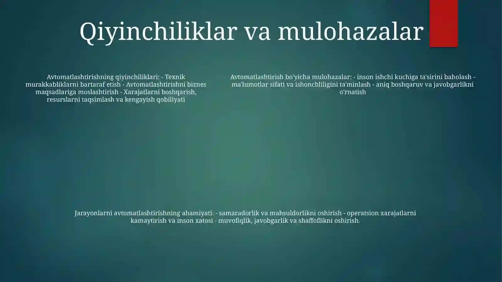 Jarayonlarni Avtomatlashtirishning Axamiyati 4
