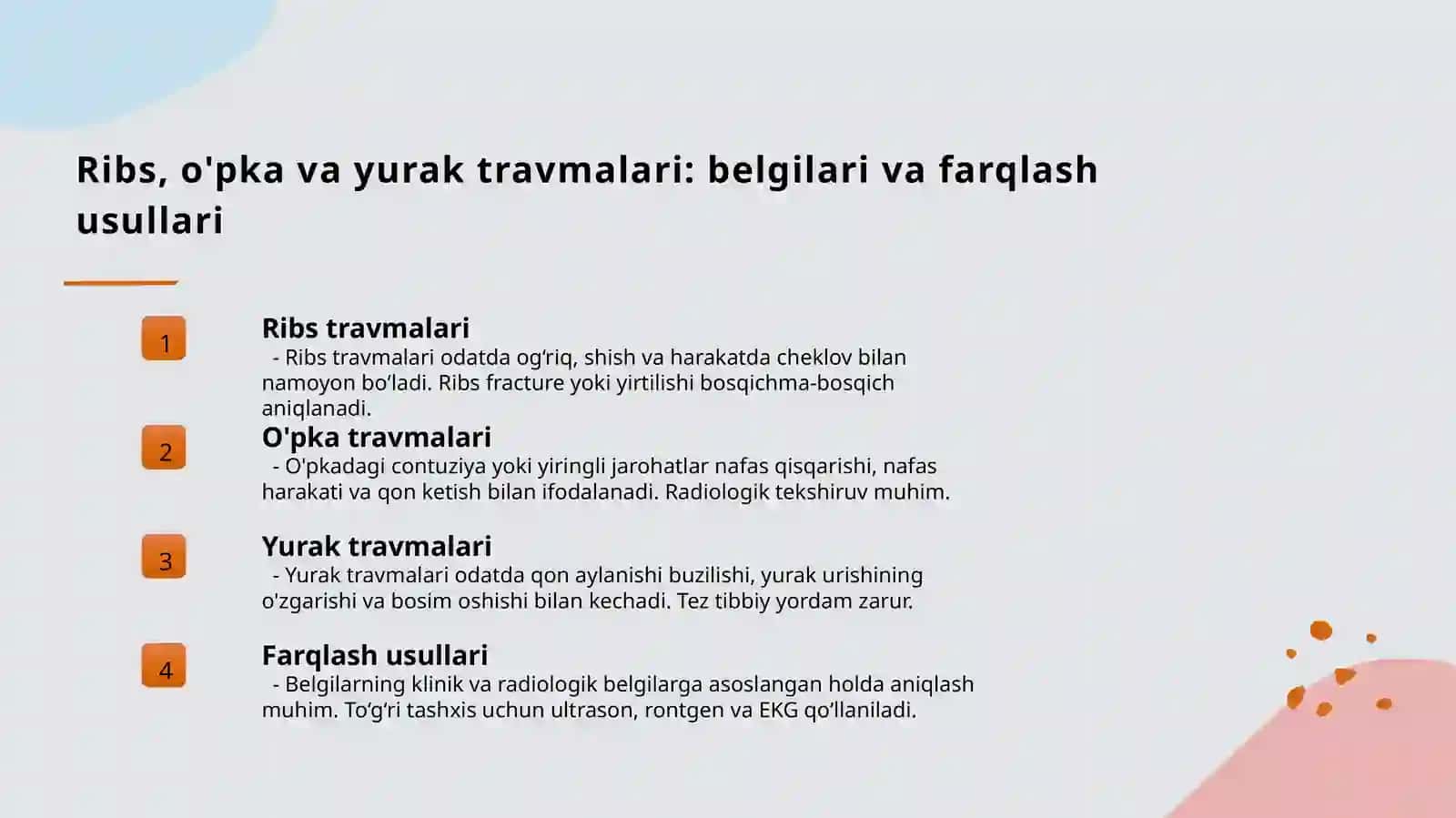 Ko'krak qafasi travmalari 4