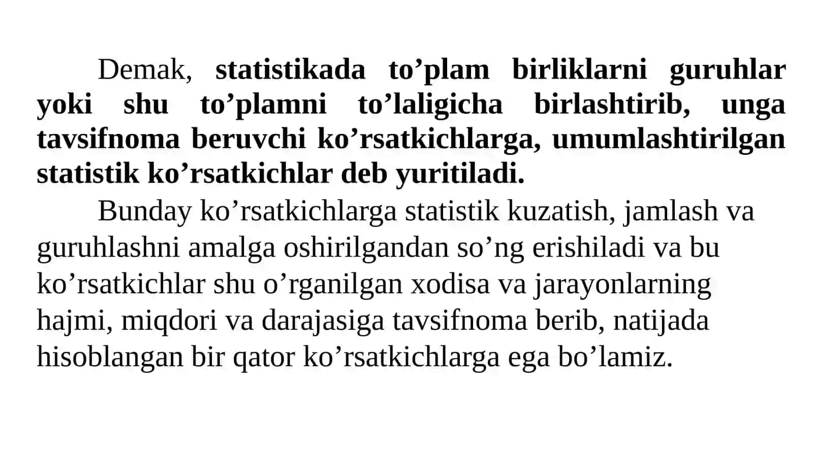 Statistik ko’rsatkichlar 4