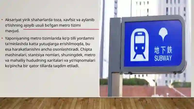Yaponiya trasnport tizimi 4
