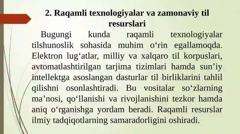 Sohadagi innovatsion yangiliklar 4
