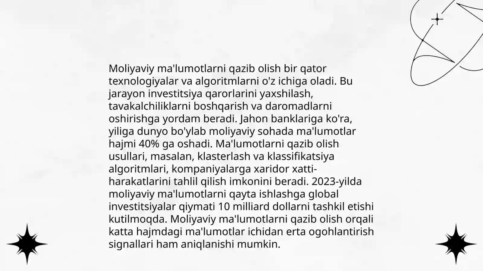 DataMiningning turli predmet sohalarda qoʻllanishi 4