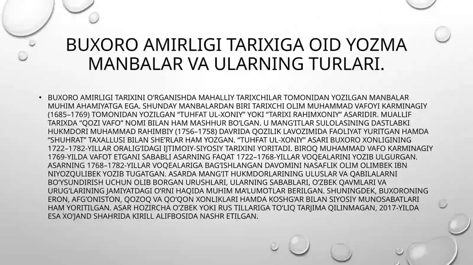 Buxoro amirligida madaniy hayot 4