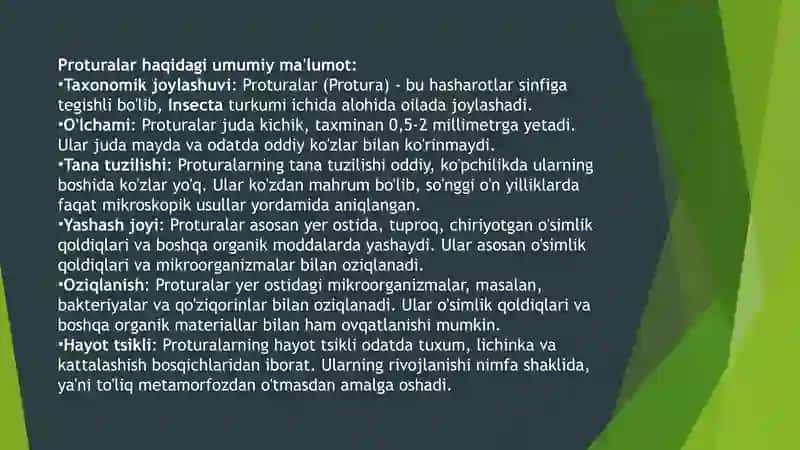 Protura va Produralar 4