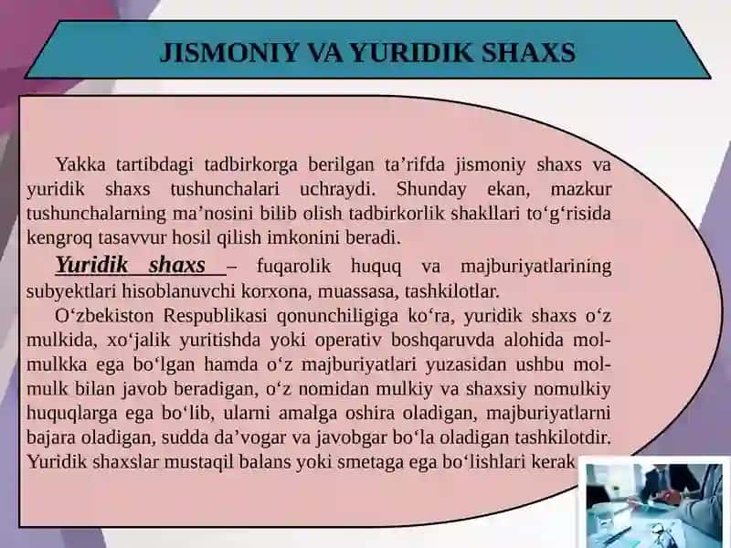 YAKKA TARTIBDAGI TADBIRKORLIK 4
