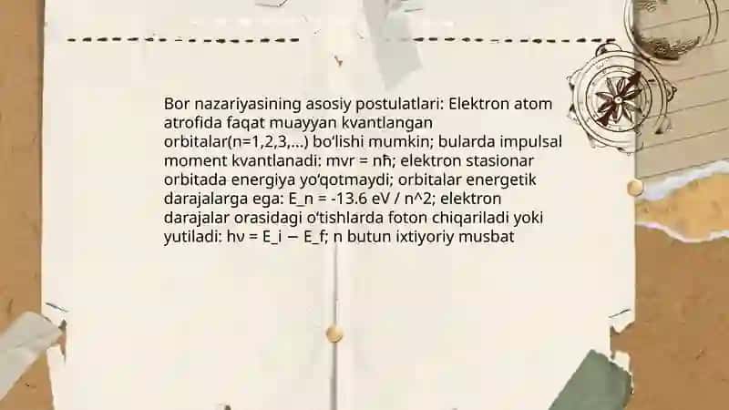 Bor nazariyasi 4