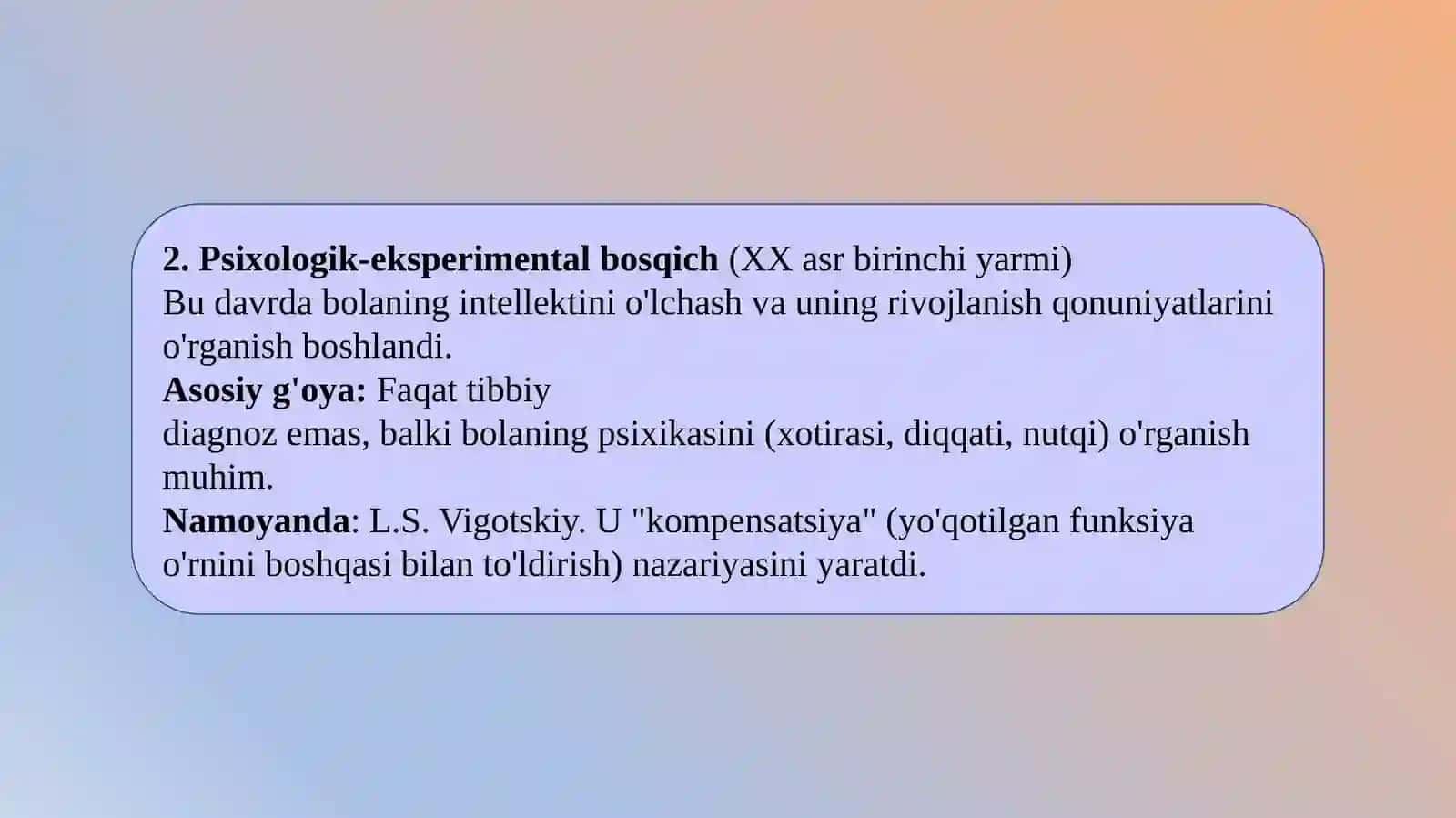 Oligofrenopsixologiya fanining rivojlanish tarixi 4