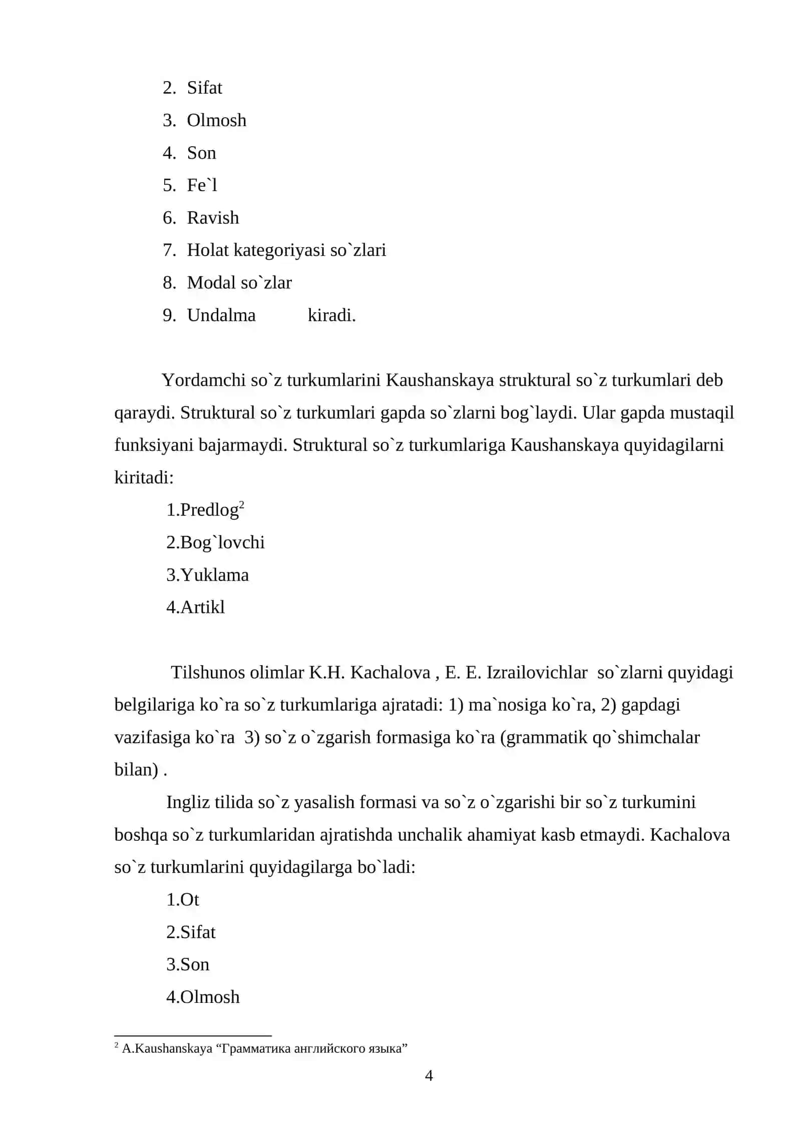 So`z turkumlari haqida ma`lumot 4