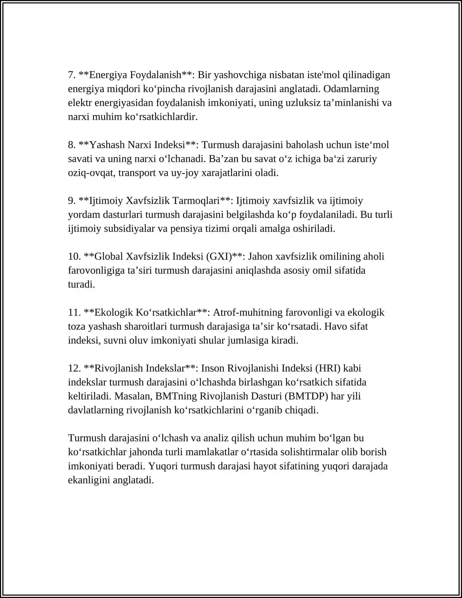 AHOLINING TURMUSH DARAJASI VA DAROMADLARI 4