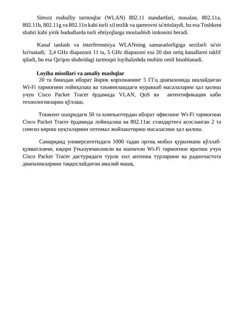 CISCO PACKET TRACERDA WLANNI LOYIHALASH VA SOZLASH 4