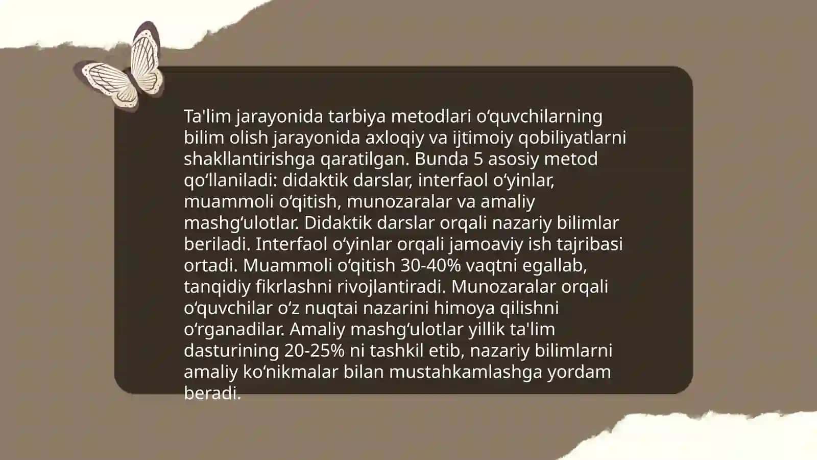 Tarbiya va didaktika munosabatlari 4