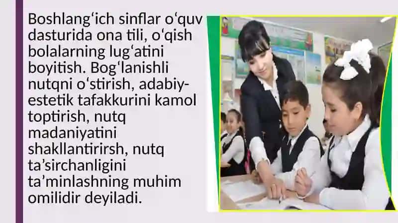 Onatili–o‘qishsavodxonligivaunio‘qitishmetodikasi 4