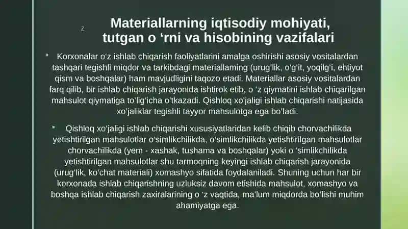 Materiallarhisobi 4