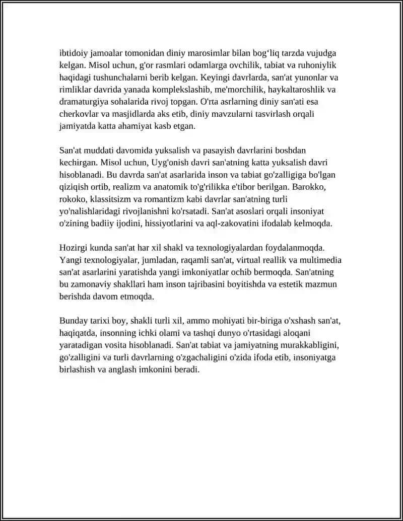 SAN'AT TUSHINCHASI BILAN TANISHISH 4