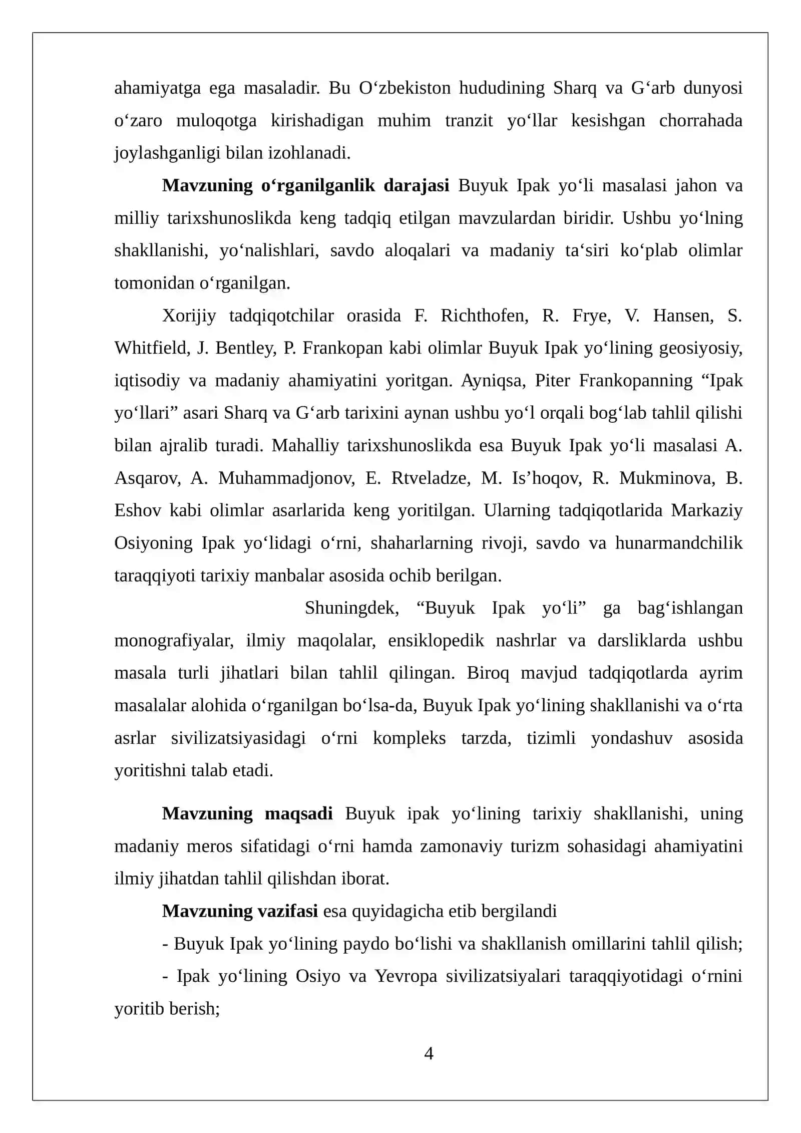 Buyuk Ipak yoʻlining turizm sohasidagi ahamiyati 4
