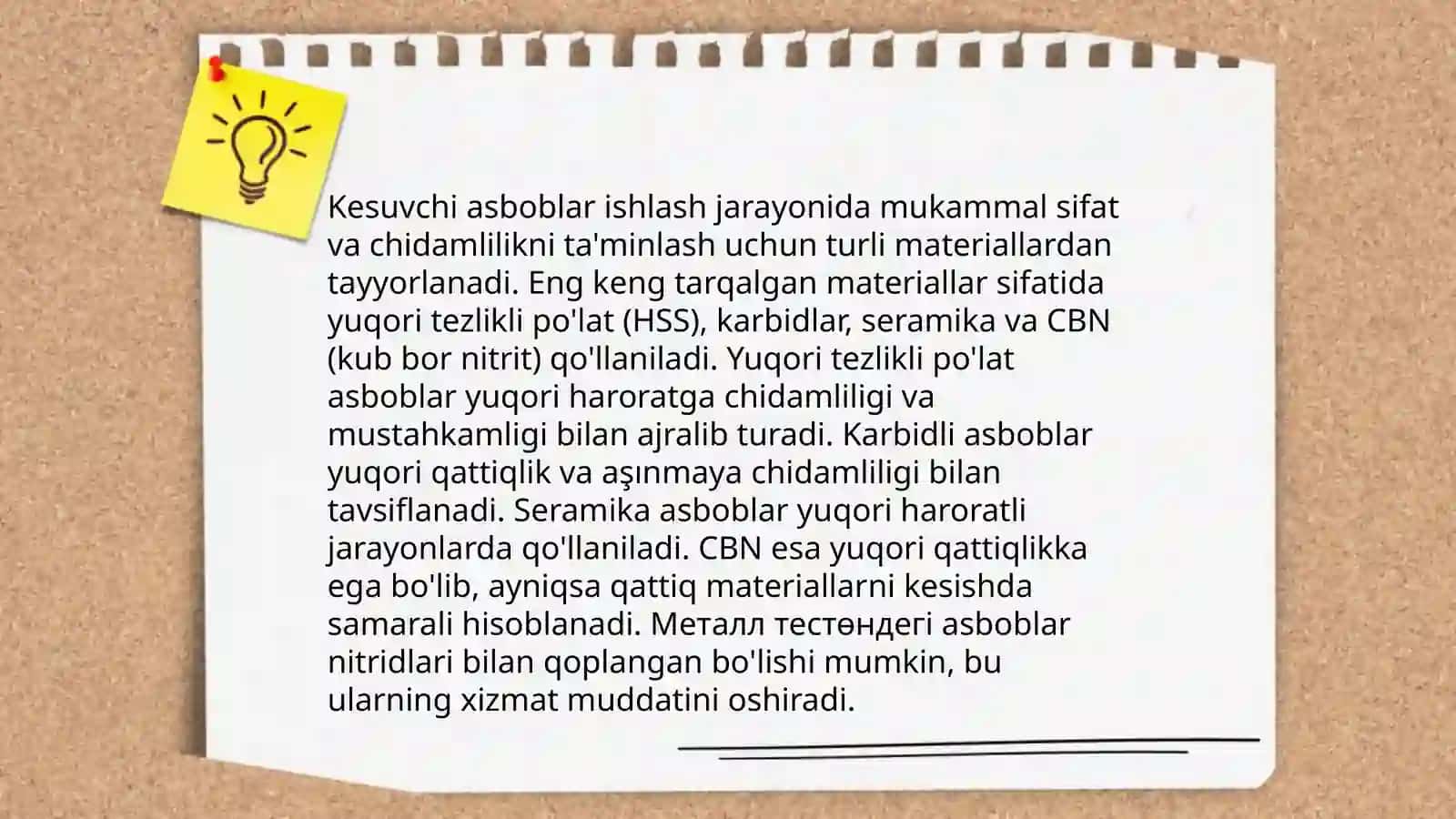 Kesuvchi asboblarning yedirilishi 4