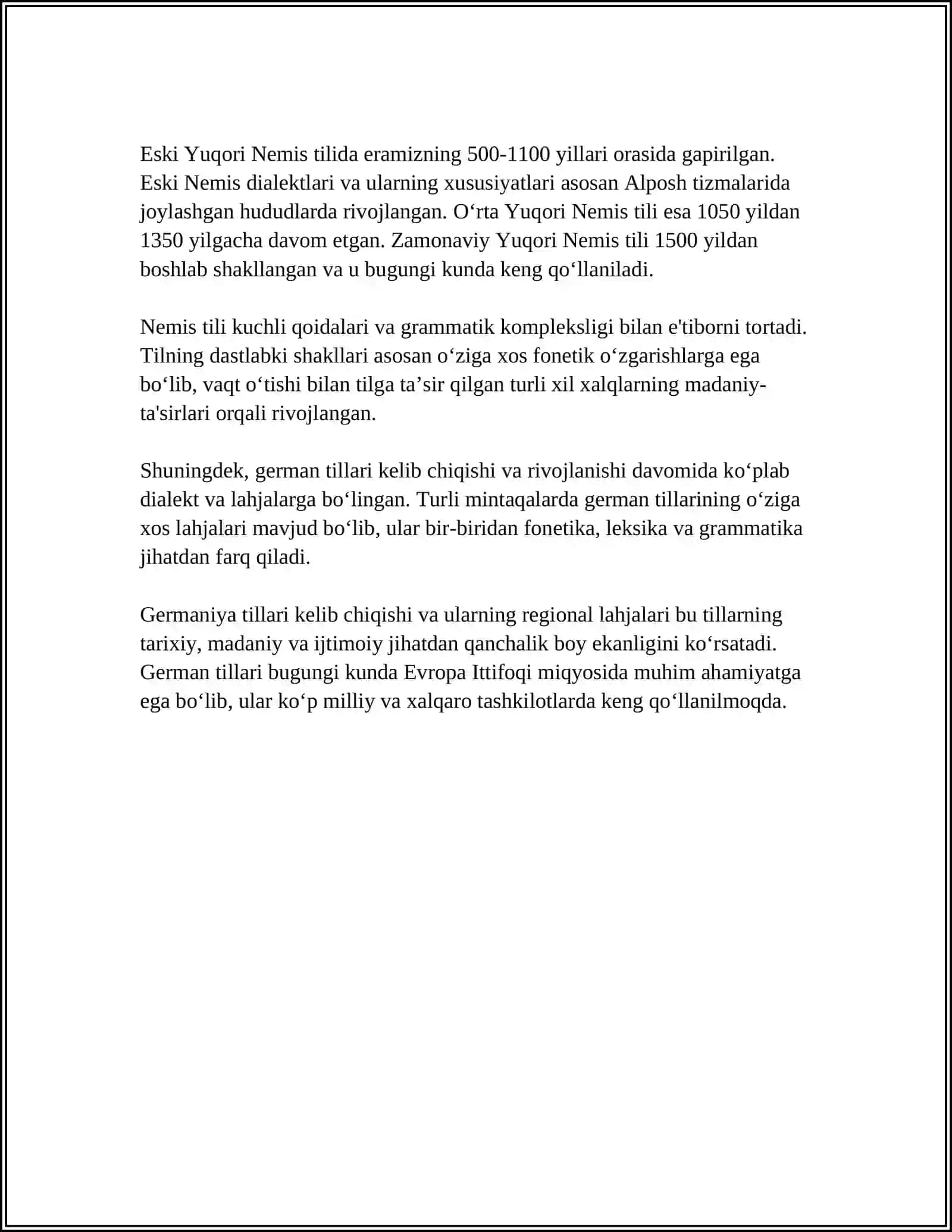 GERMAN TILLARI HAQIDA ILK MALUMOTLAR 4