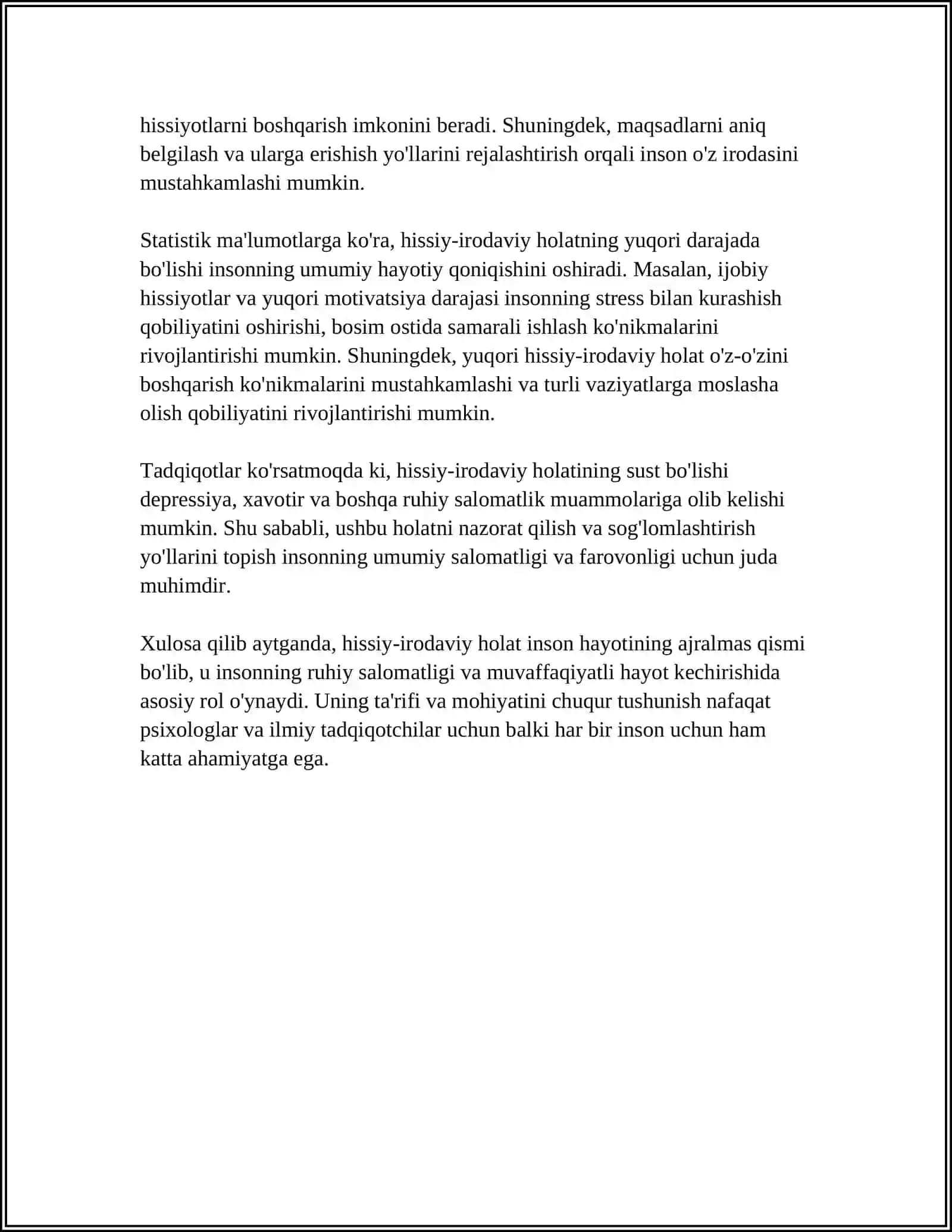SHAXSNING HISSIY IRODAVIY HOLATLARI 4