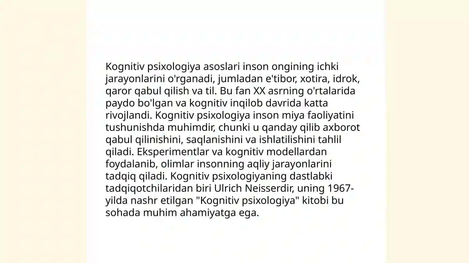 Hozirgi zamon psixologiyasining tuzilishi 4