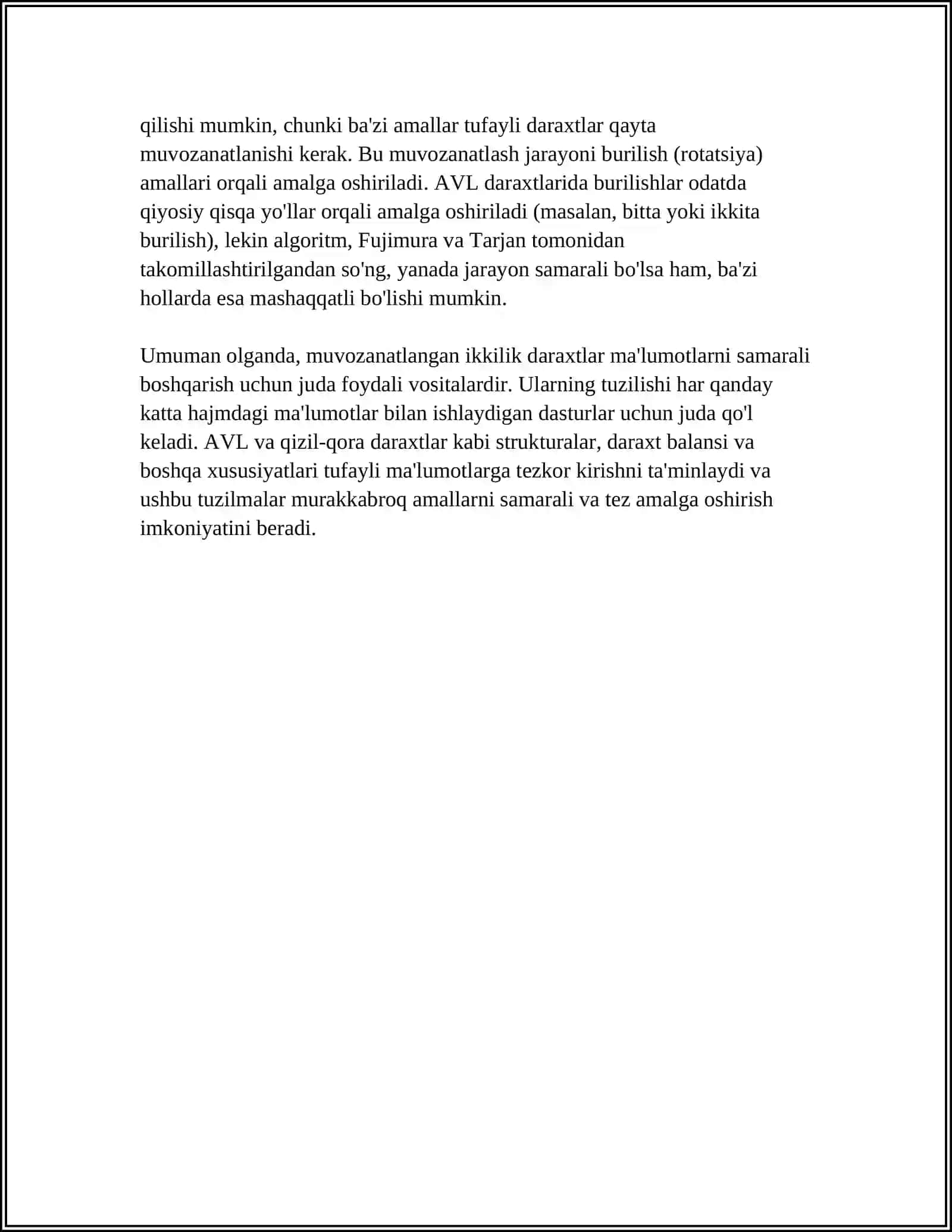 MUVOZANATLANGAN IKKILIK DARAXT 4